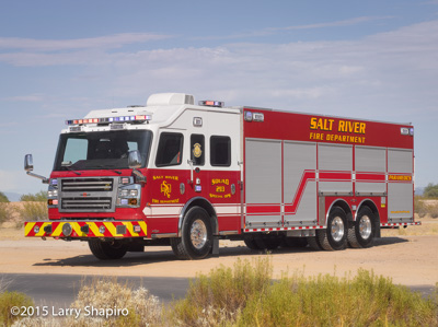 Salt River FIre Department AZ 2015 Rosenbauer Commander USAR squad Larry Shapiro photographer shapirophotography.net fire truck
